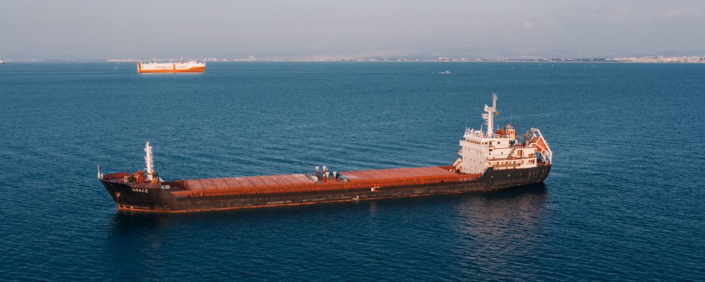 Cargo ship for performing draft survey from Belto Marine surveyors